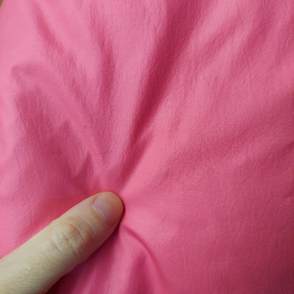 1st Down Vintage Coral Pink Nylon Duck Down Blend Full Zip Jacket - Picture 14 of 16